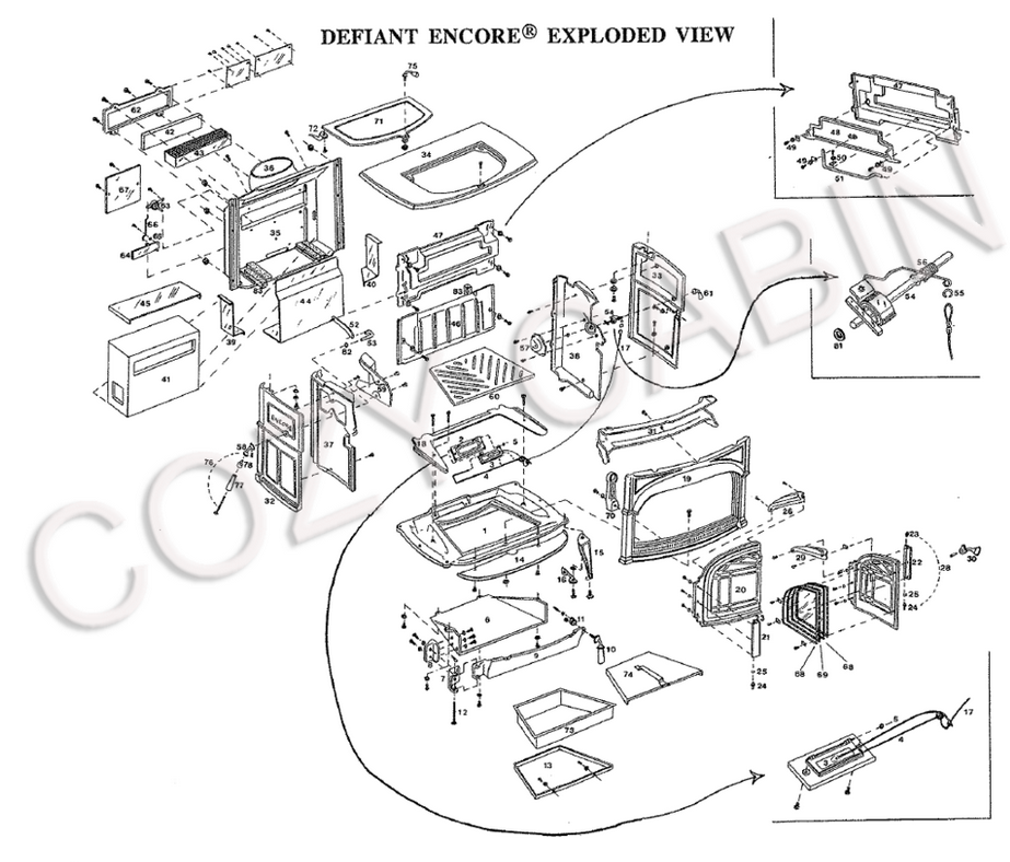 Vermont Castings Defiant Encore Wood Stove Parts | Reviewmotors.co